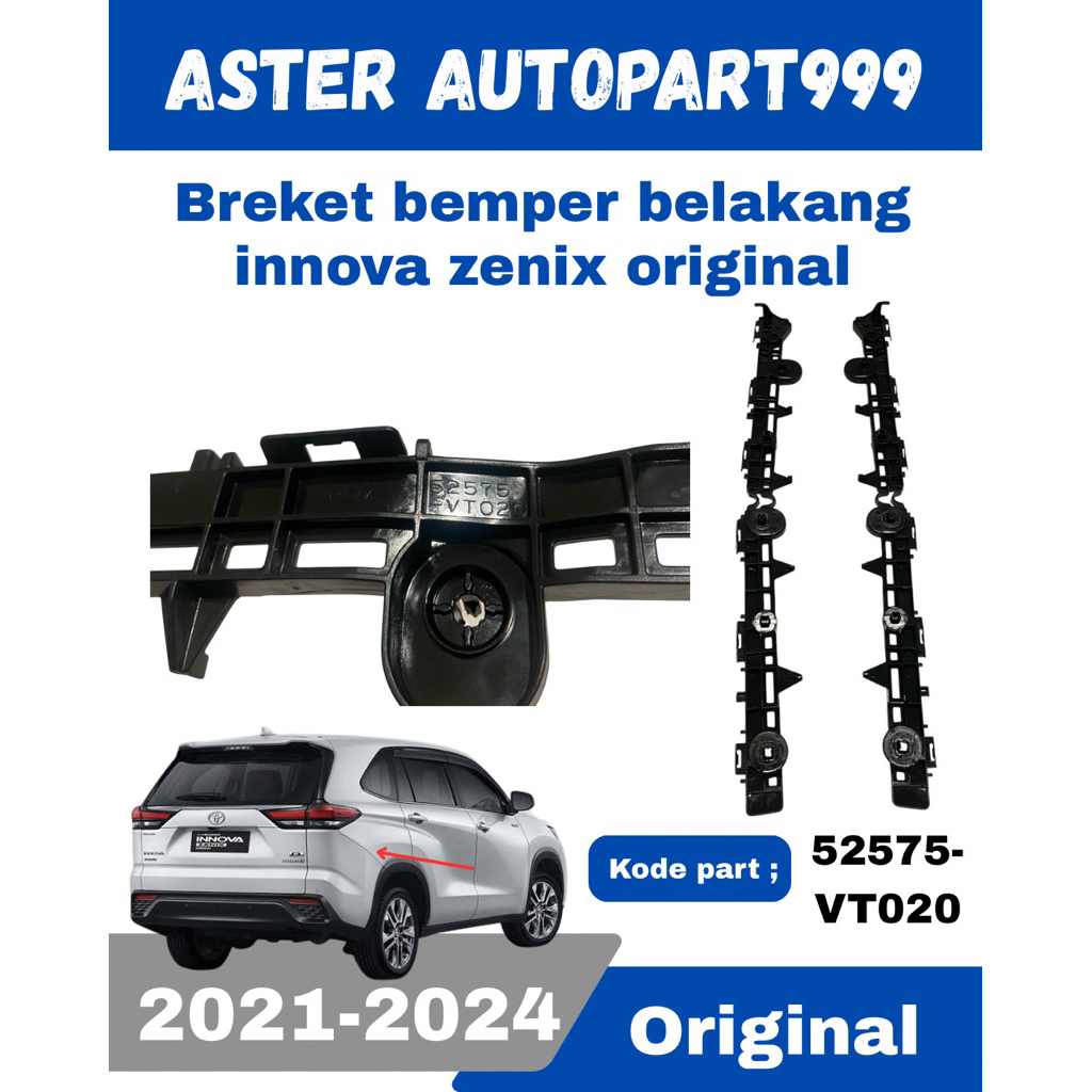 Original Rear Bumper Bracket for Toyota Innova Zenix 2022 2023 2024 ...