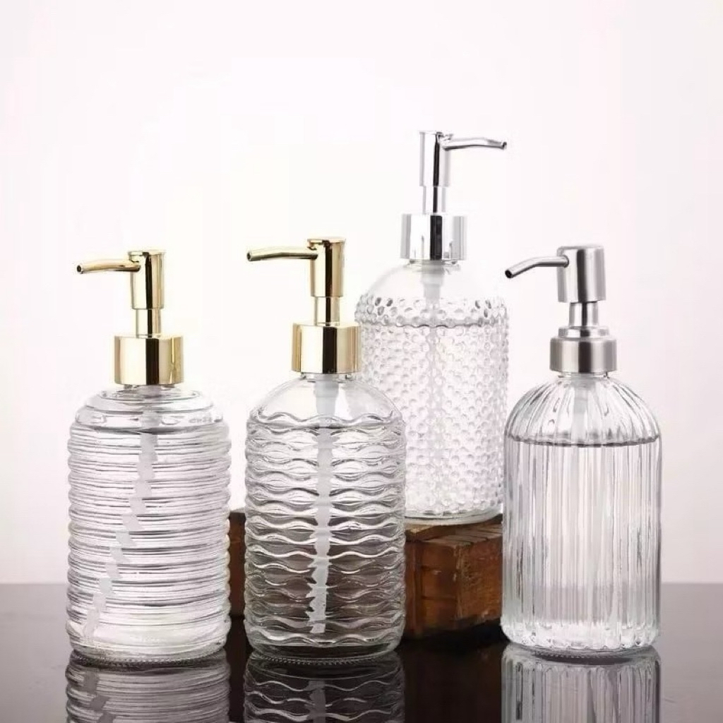 GR 01 (001) botol pump kaca diamond botol pump sabun botol sabun cair ...
