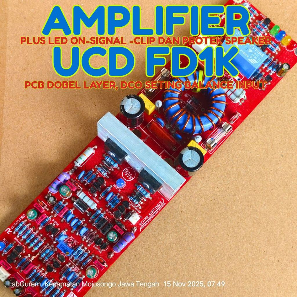 CLASS D UCD FD1K AMPLIFIER KIT DCO INPUTBalance SET - DC DOUBLE LAYER ...