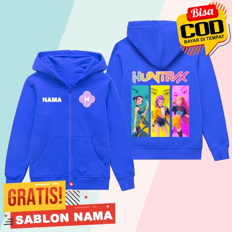 Huntrix Kpop Demon Hunters Kids Zipper Boys & Girls Jacket/ | Shopee ...