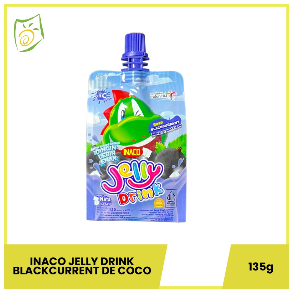 Inaco Jelly Drink Blackcurrant Nata De Coco Contents 5 135g - Fruit ...