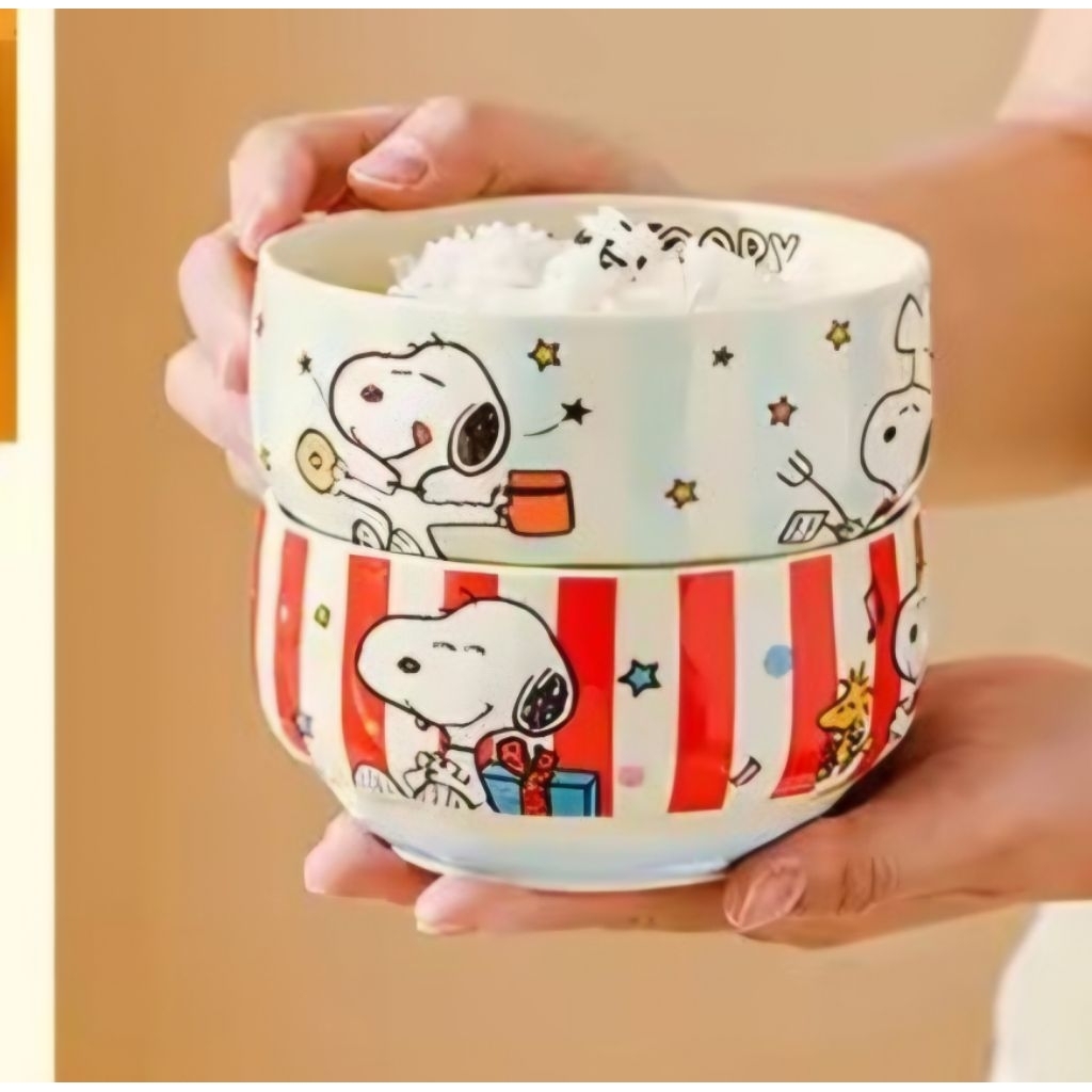 Snoopy Rice Bowl 430 Ceramic Rice Bowl | Shopee Philippines