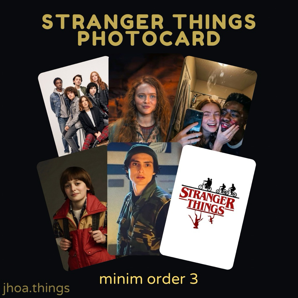 [UNOFFICIAL] PHOTOCARD STRANGER THINGS CAST WILL MIKE ELEVEN DUSTIN ...