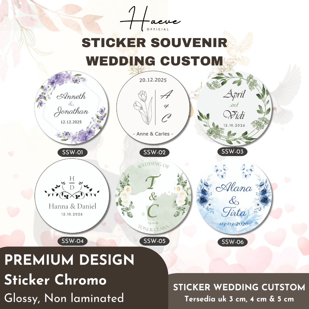 Round Stickers, Custom Wedding Souvenirs, Round Stickers, Wedding ...