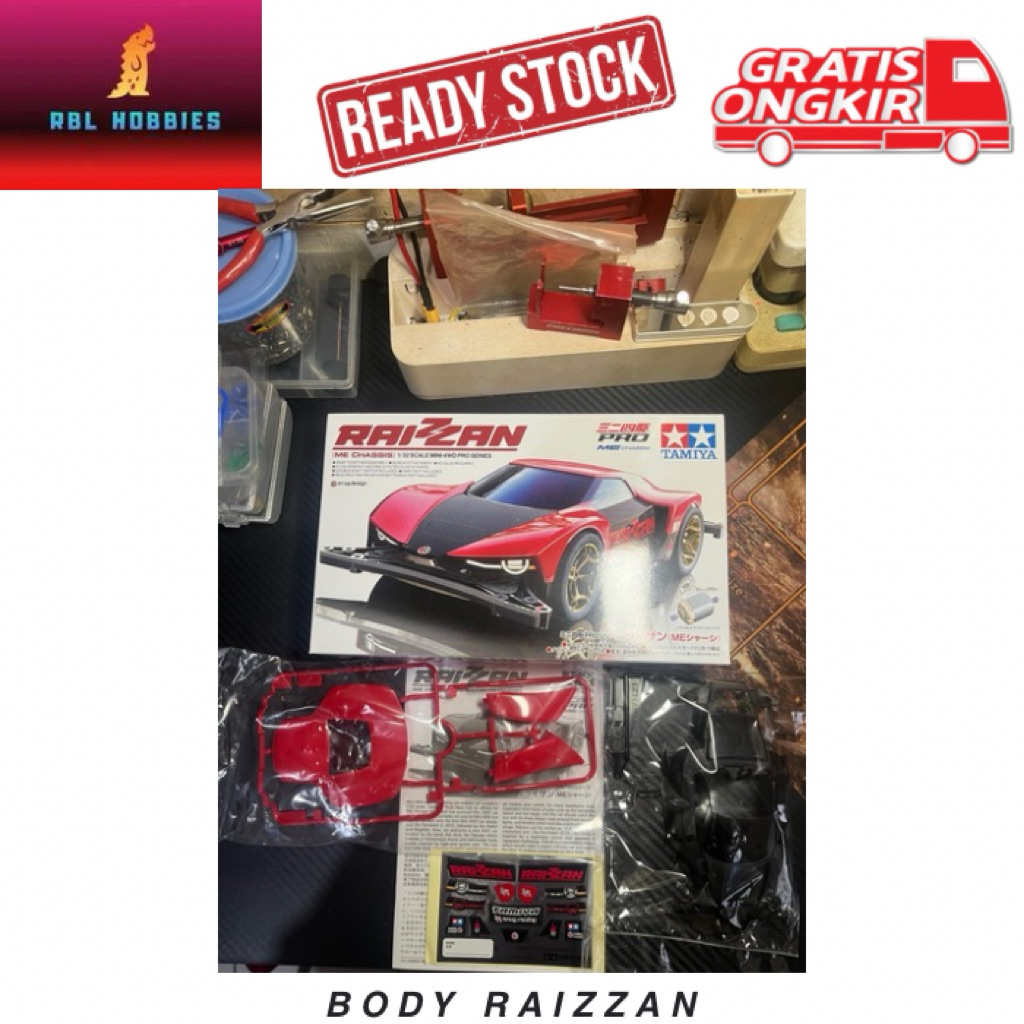 Tamiya 18663 Body Raizzan Set Original Loose Kit Mini4WD | Shopee ...