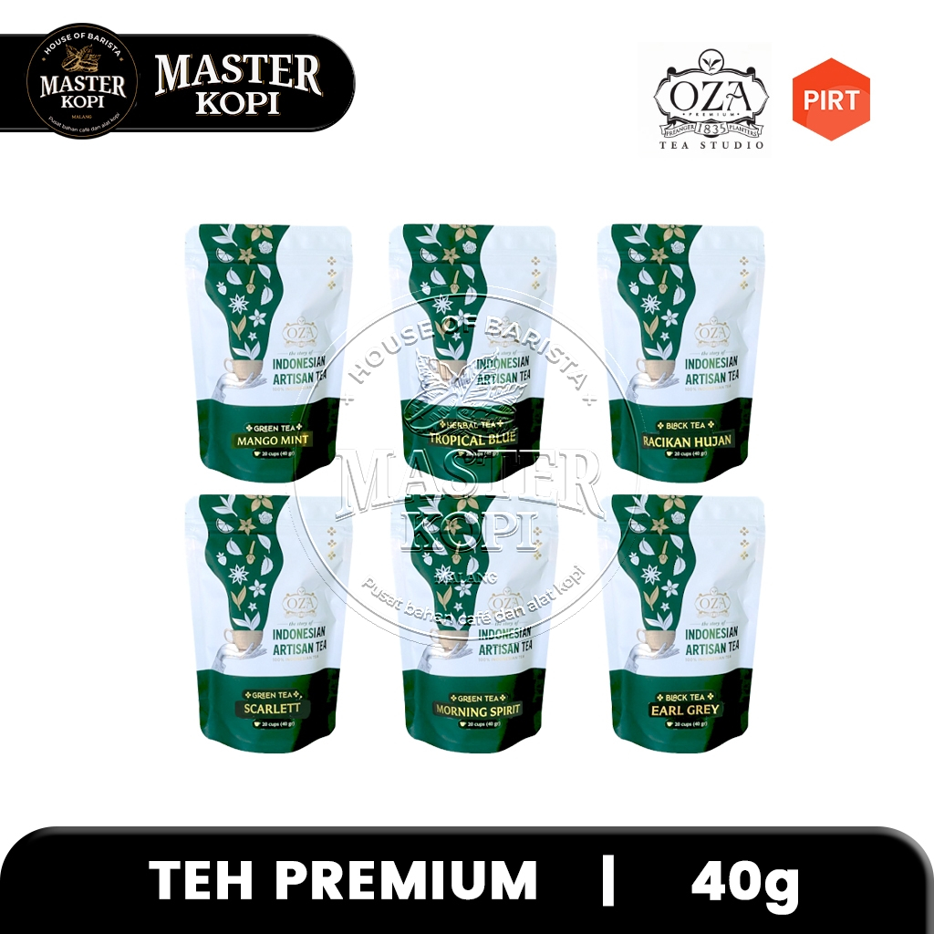 OZA TEA Premium Tea Leaf Black Tea Herbal Tea Green Tea (40g Pouch ...