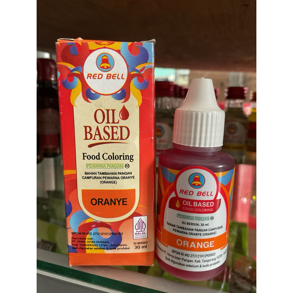 Red Bell Food Coloring Oil Based Orange Dye 30ml | Shopee Philippines