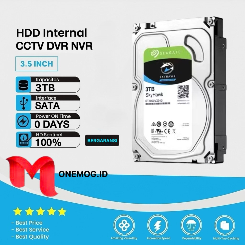 3TB HARDISK/2TB/1TB/500GB SEAGATE SKYHAWK SATA 3.5