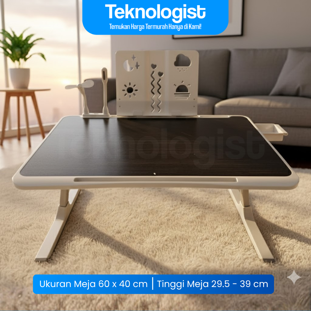 Foldable Laptop Study Table with USB Port | Shopee Philippines
