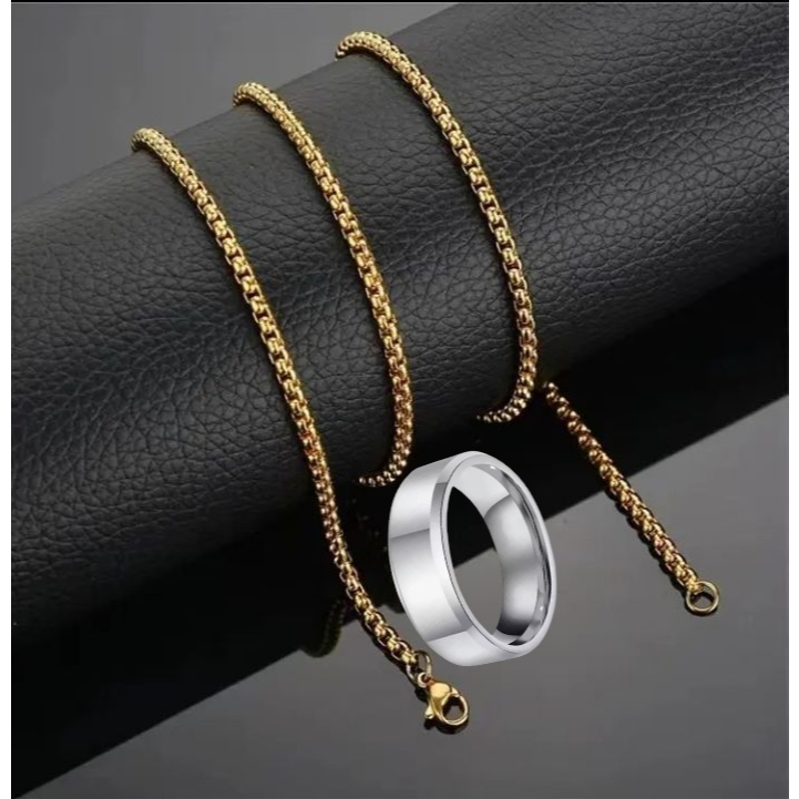Men's and women's accessories, original titanium necklace, rolo chain ...