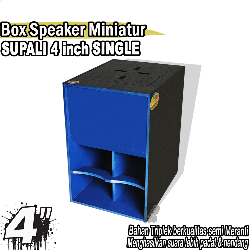 Supali 4 Inch Miniature Speaker Box biru | Shopee Philippines