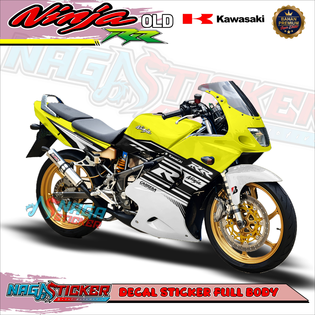 KAWASAKI Full Body Motorcycle Decal Sticker Ninja 150 RR Old Racewoe ...