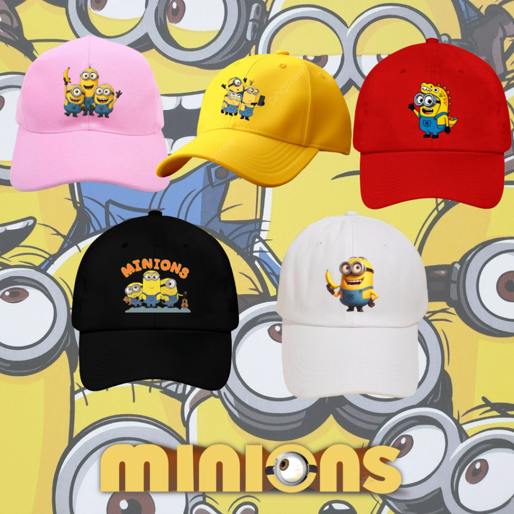 CUTE MINION DESPICABLE ME BANANA KIDS BASEBALL CAP ANIMATED CARTOON ...