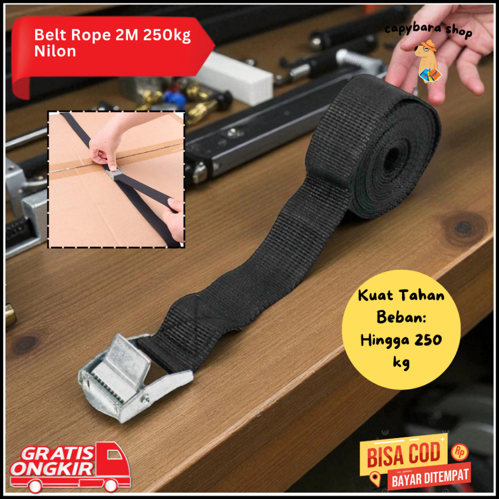 Cargo Belt Rope 250kg2M Nilon | Shopee Philippines