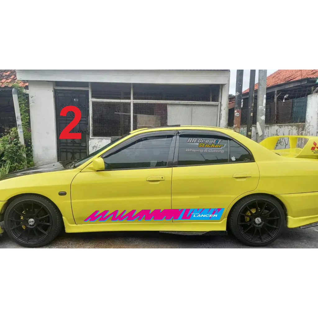MITSUBISHI LANCER CAR CUTTING STICKER | Shopee Philippines