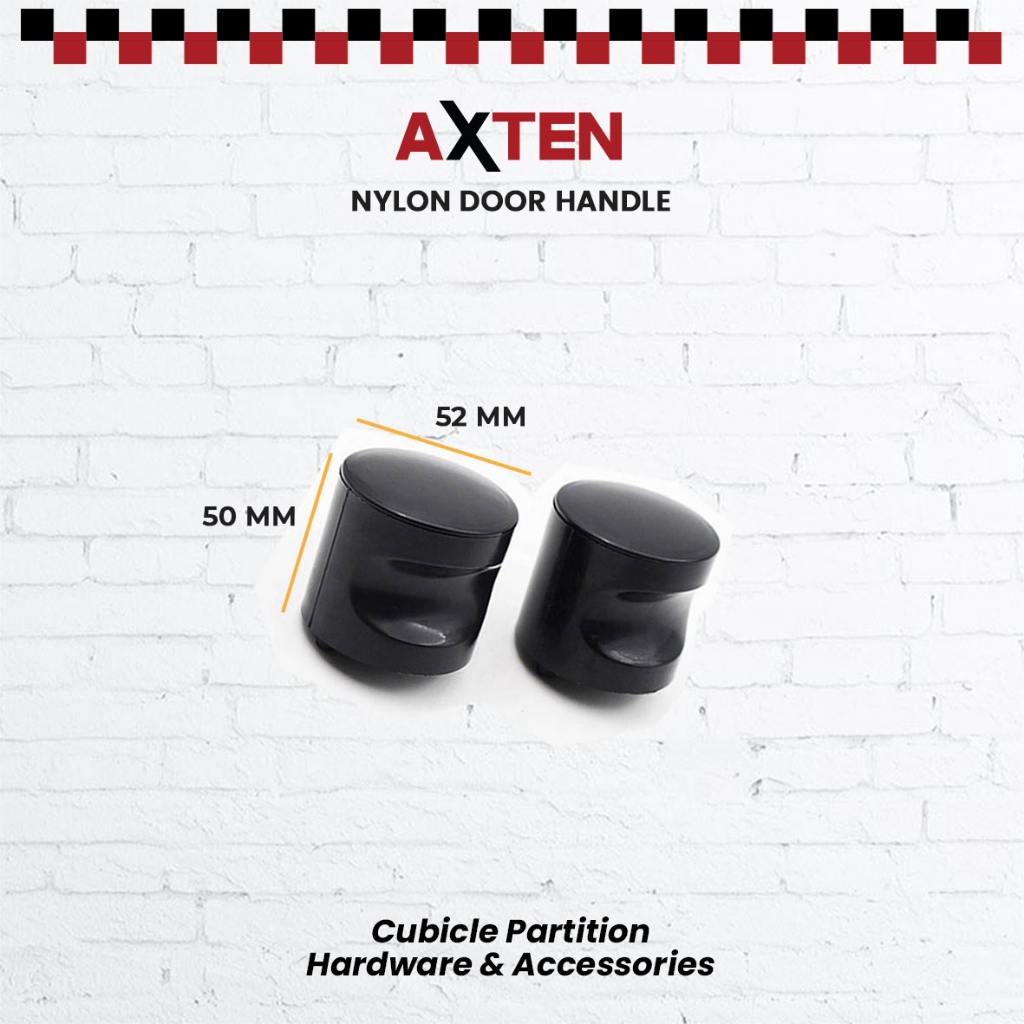 Nylon Door Handle Knob Toilet Partition Door Cubicle Nylon Black ...
