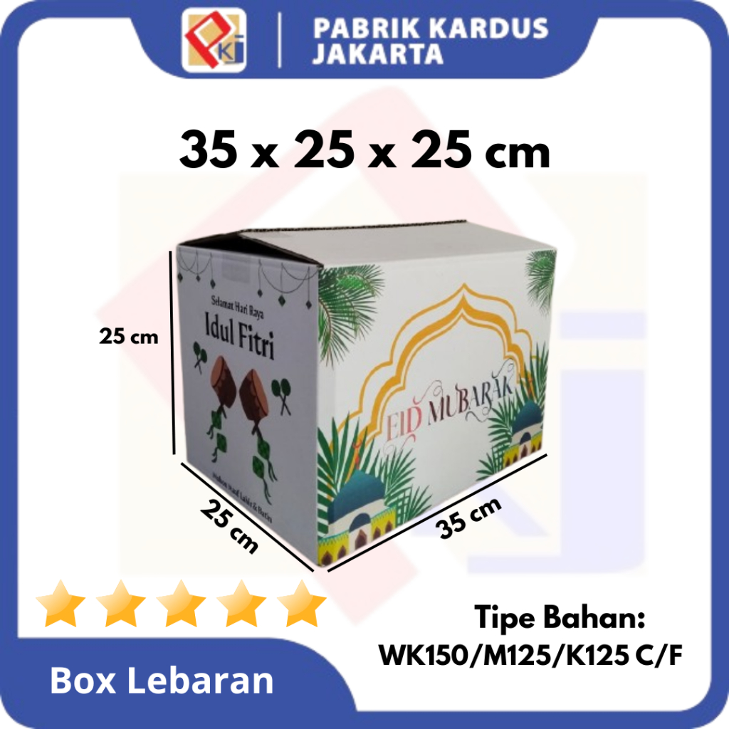 Eid Box | Parcel Box 35x25x25 cm | CARDBOARD | Groceries | Eid mubarak ...