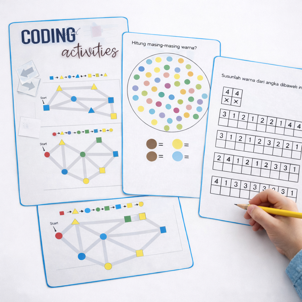 50 sheets of high-quality coding for grade 4 elementary school, HARD ...