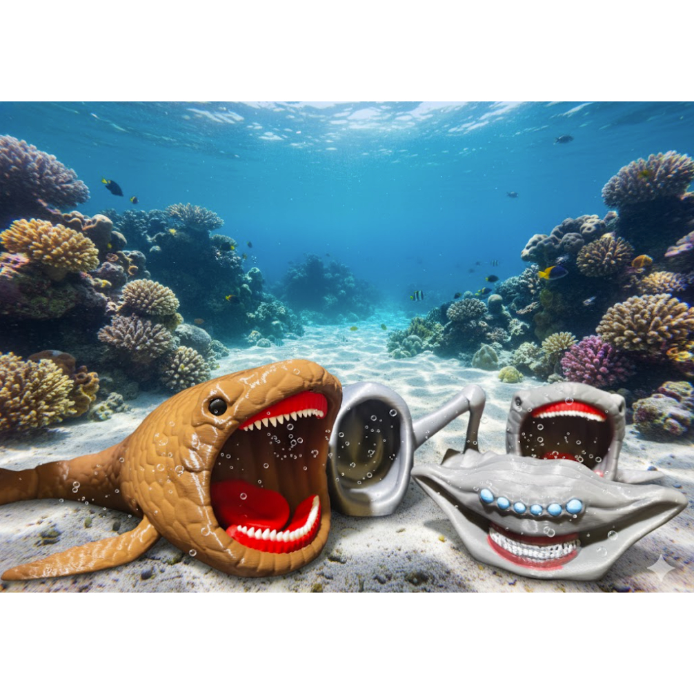 Sea Monster Toys | El Gran Maja | Bloop | Sea Eater Articulation Can Be ...