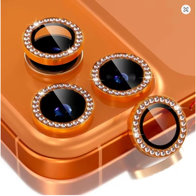 a - 1 Set Ring 3 Camera DIAMOND Full Frame iphone 17 PROMAX Tempered ...