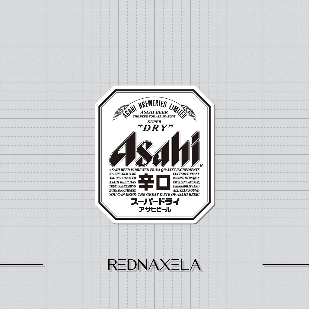 Asahi Super Dry Beer Japan Vinyl Stickers Laptop Stickers Outdoor ...
