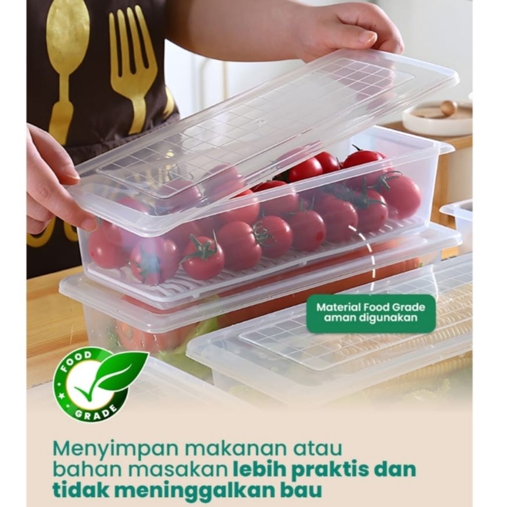 Refrigerator Container Long Jar Fish Container Food Container Food ...