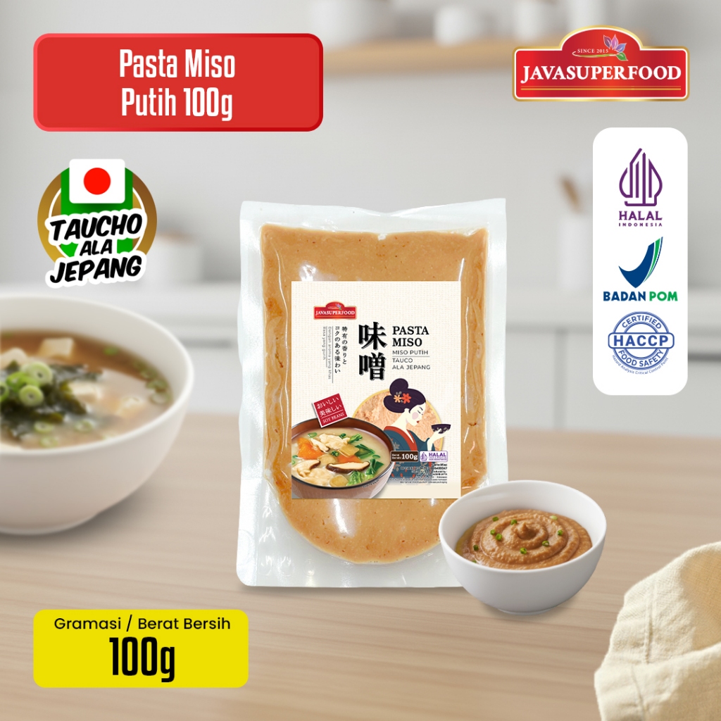 (HALAL) JAVA SUPER FOOD WHITE MISO PASTA 100GR JAPANESE TAUCO/ FOR MISO ...