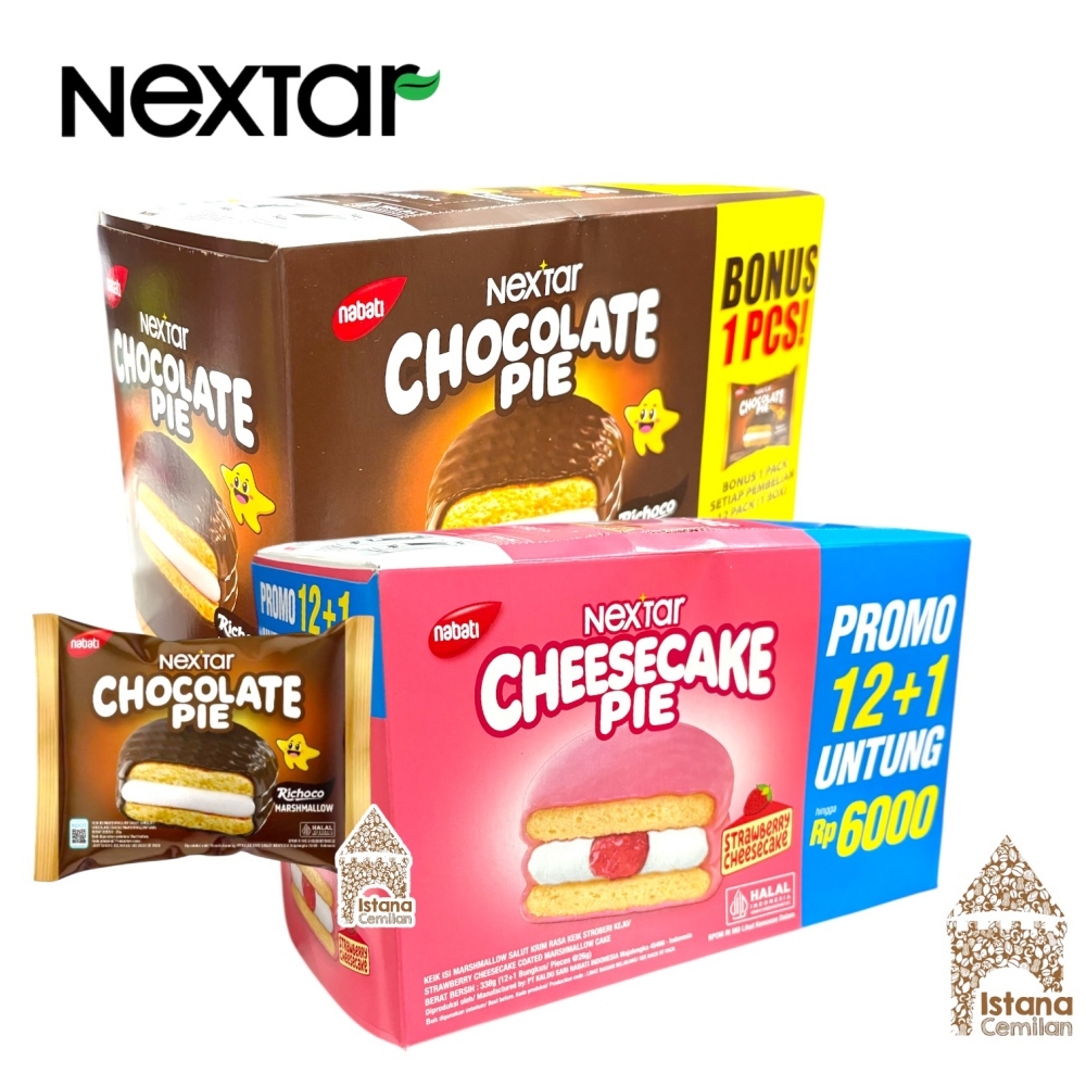 Nextar Chocolate / Cheesecake Myrshmallow Pie BOX (12 pcs) | Shopee ...