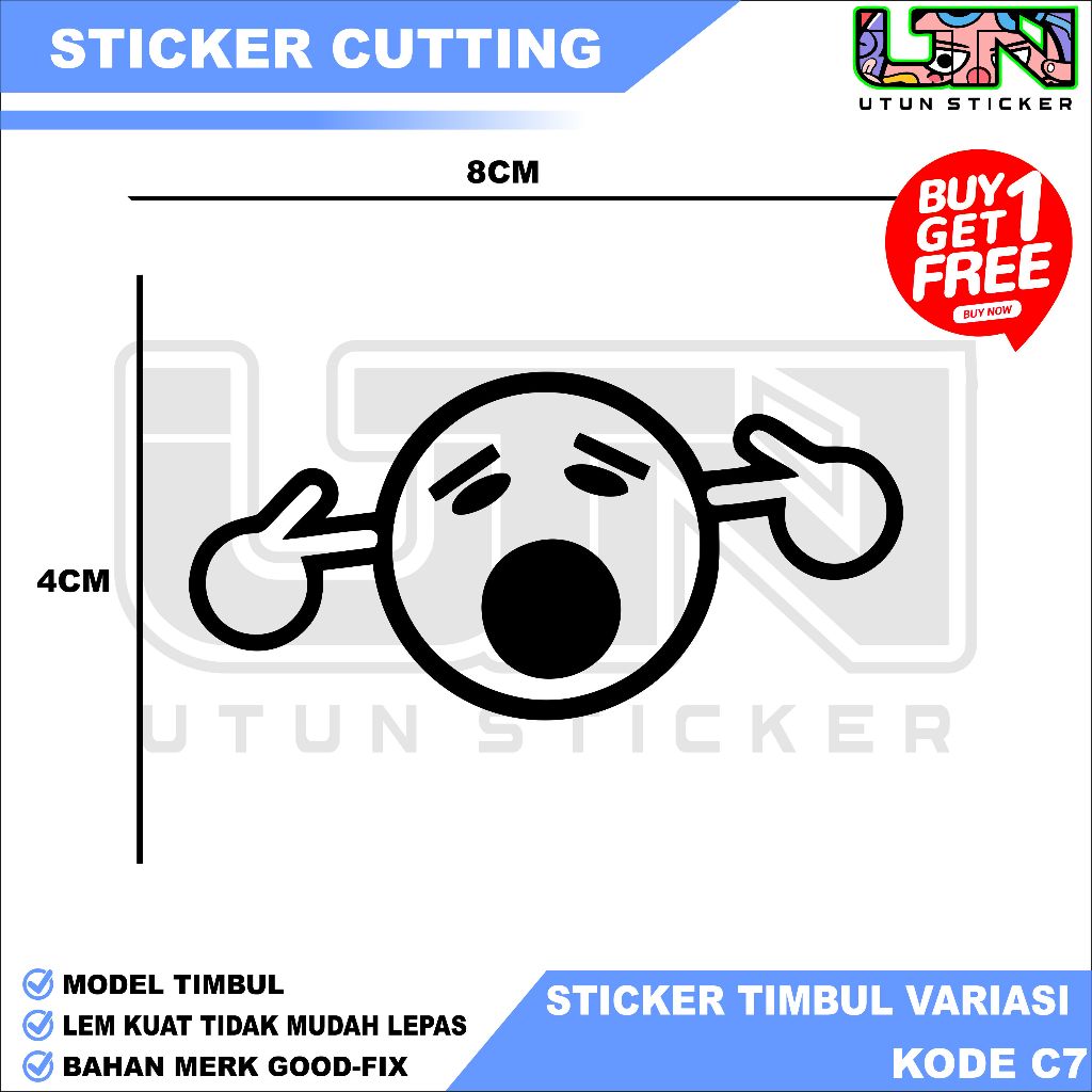 GOODFIX CUTTING STICKERS RAISED STICKERS CUTE CARTOON STICKERS BUY 1 ...