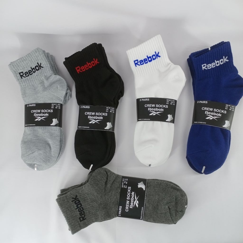 MATA REEBOK CLASSIC PREMIUM SPORT SOCKS ABOVE ANKLE QUARTER SOCKS 3 ...
