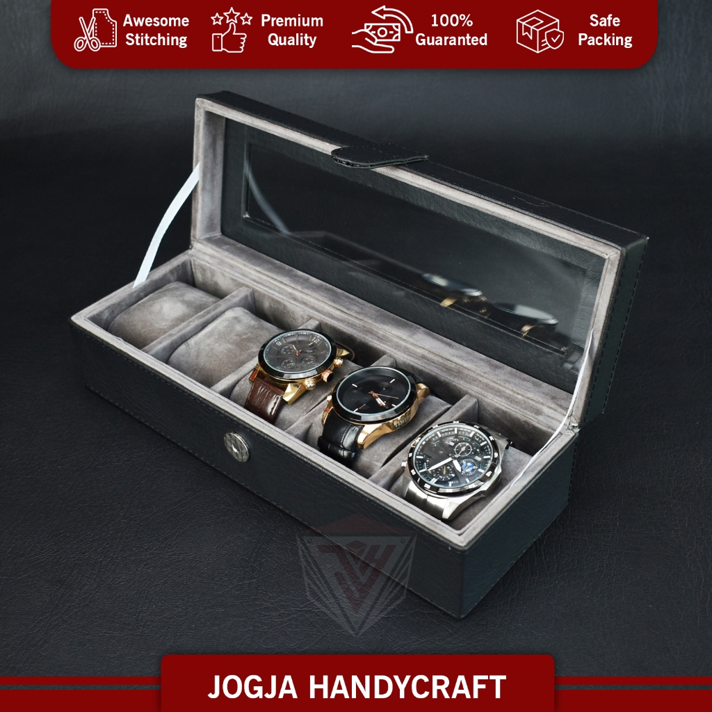 JUMBO Size Watch Box Contains 5 Watch Case/ Watch Box | Shopee Philippines
