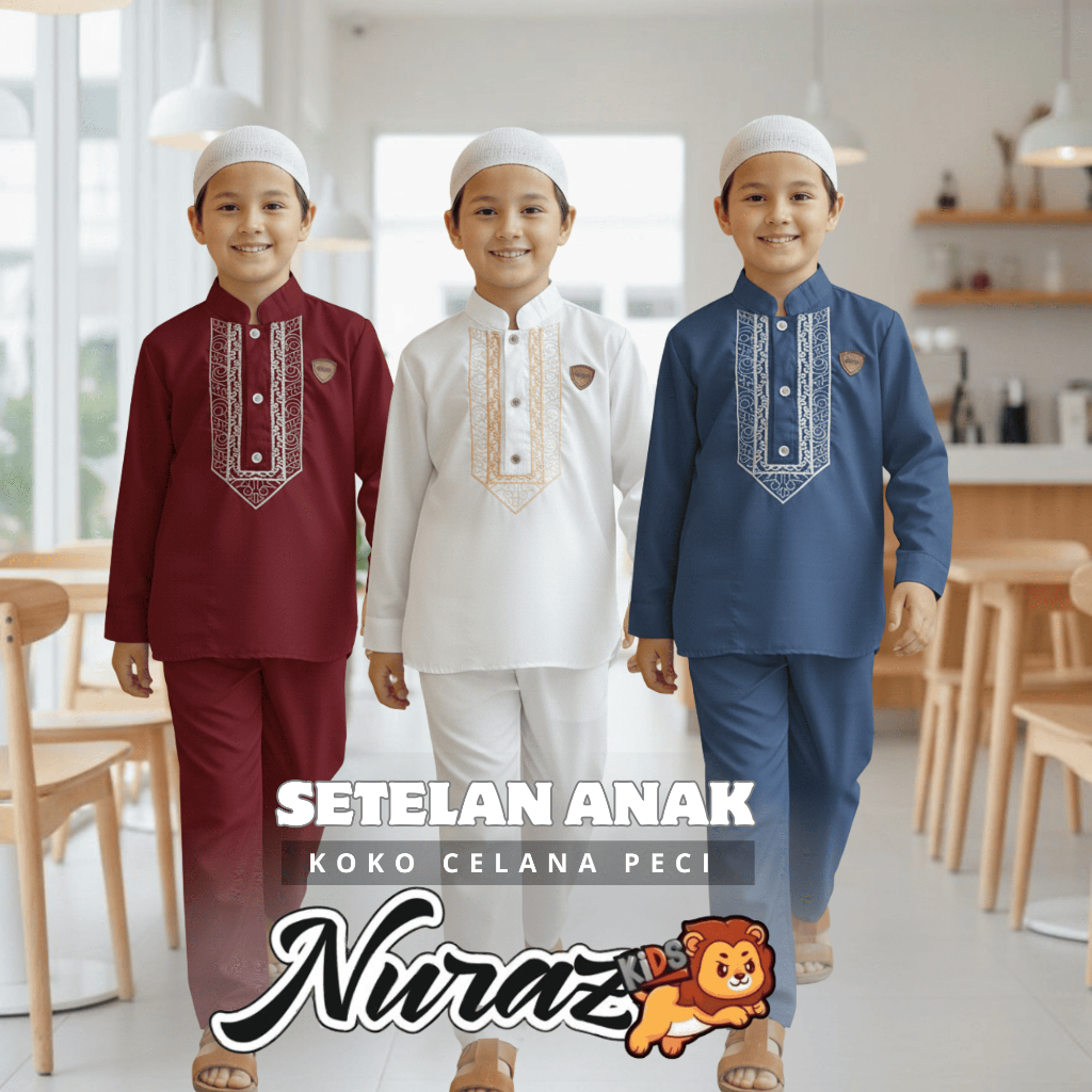 NURAZ KIDS - SANJAYA EMBROIDERY CHILDREN'S LONG AND SHORT SUITS 1-10 ...