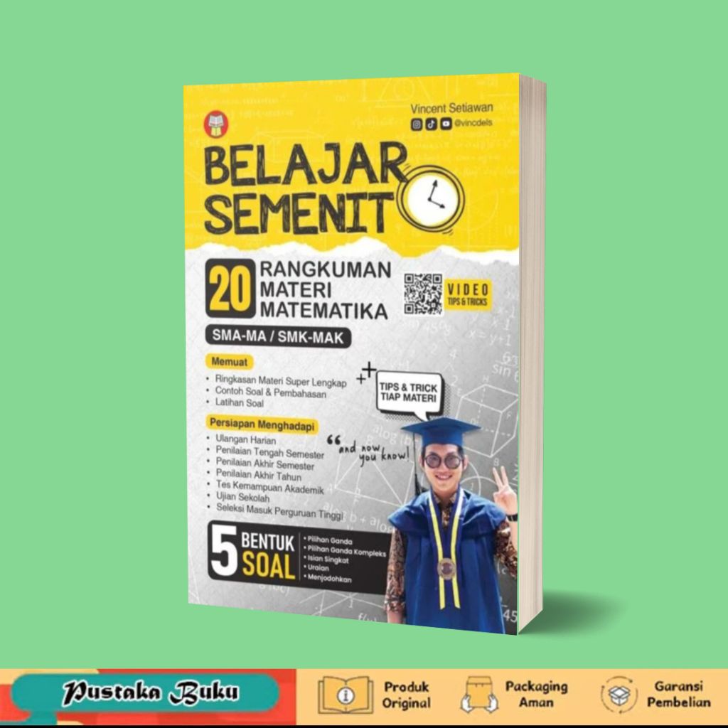 Semenit Learning Book: 20 Summary of Mathematics Material for Senior ...