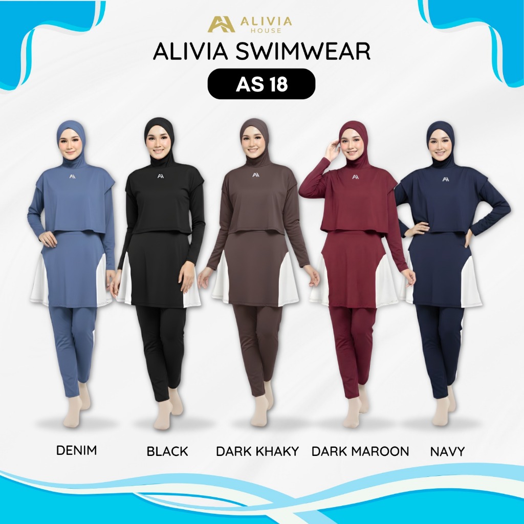 Alivia House - Alivia Swimwear AS18 - muslim swimsuit for adults ...
