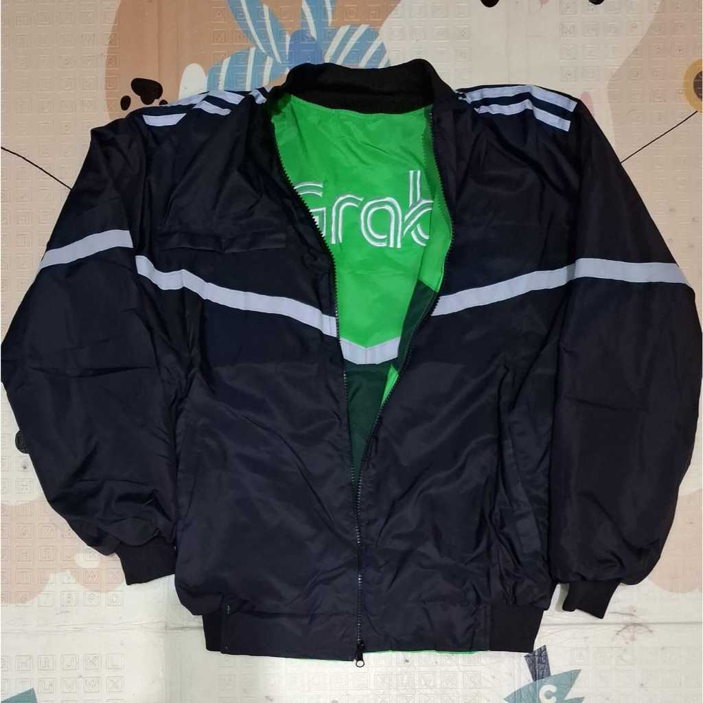 HIJAU GRAB GREEN REVERSIBLE JACKET BLACK EVERYDAY JACKET WITH ...