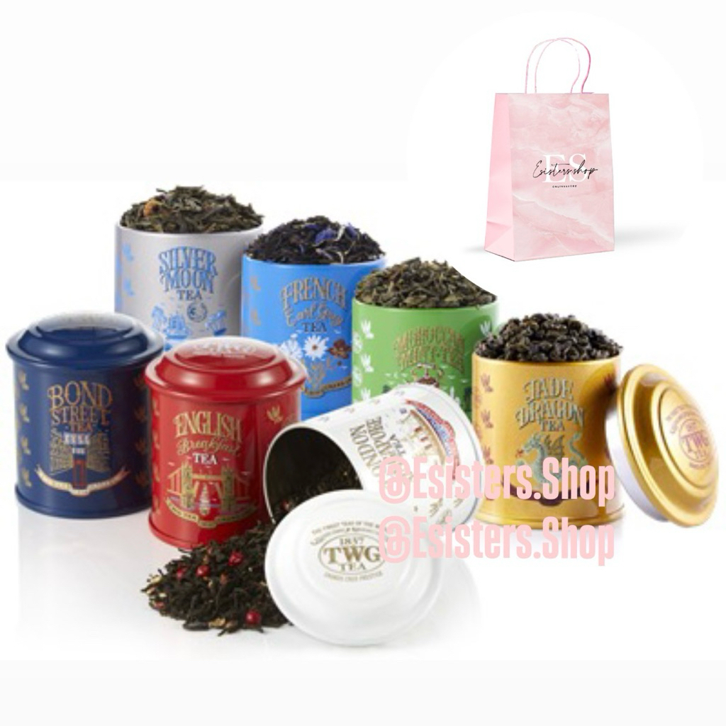 TWG Tea Mini Tins Silver Moon | Black Tea | Jasmine Jasmine