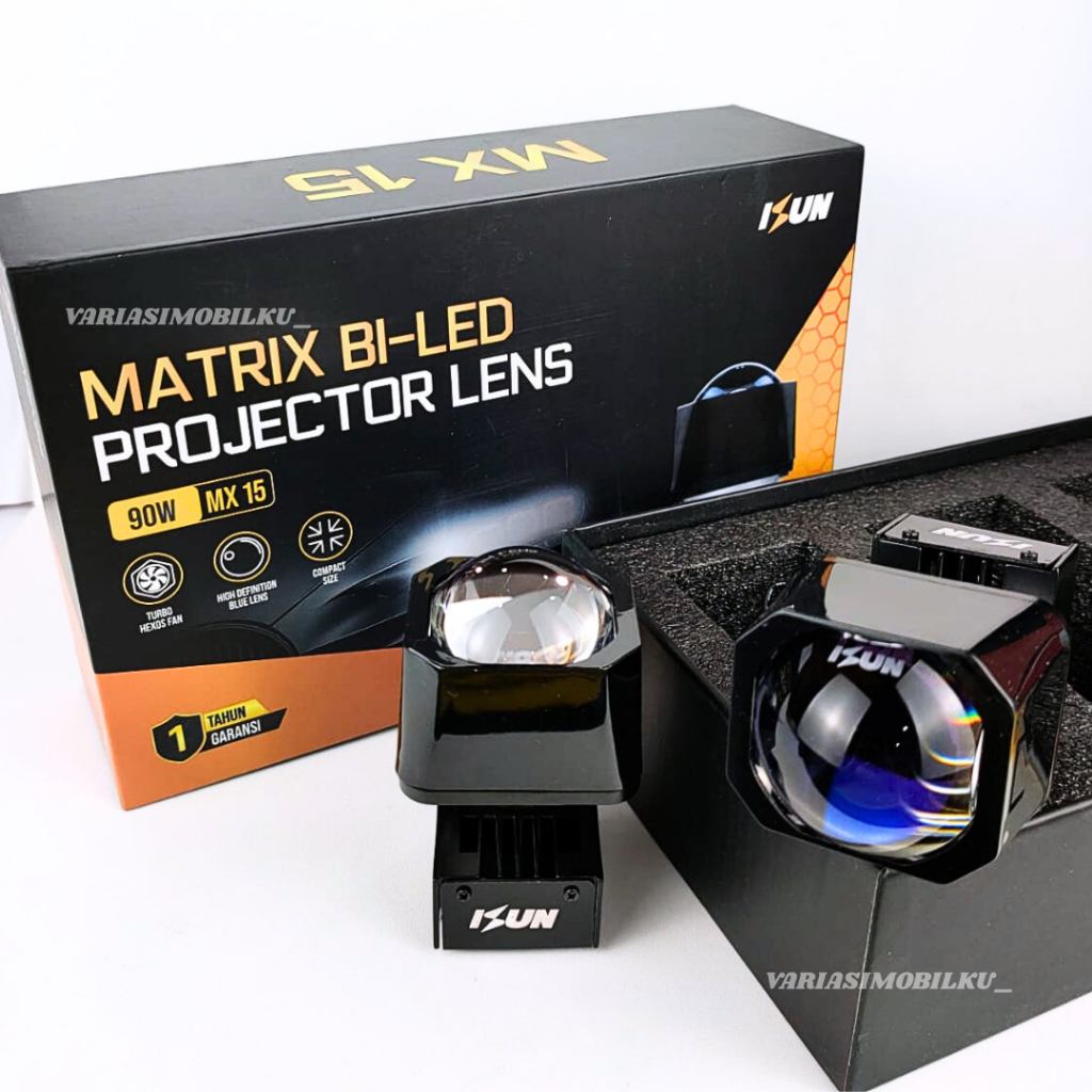 [VRM] Mini Projector 1.5 Inch Flat-Cut Off BILED Matrix iSUN MX15 ...