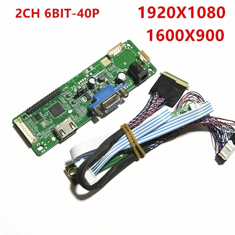 LCD Controller board Kit For Laptop 40Pin 1440x900 1600X900 1920x1080 ...