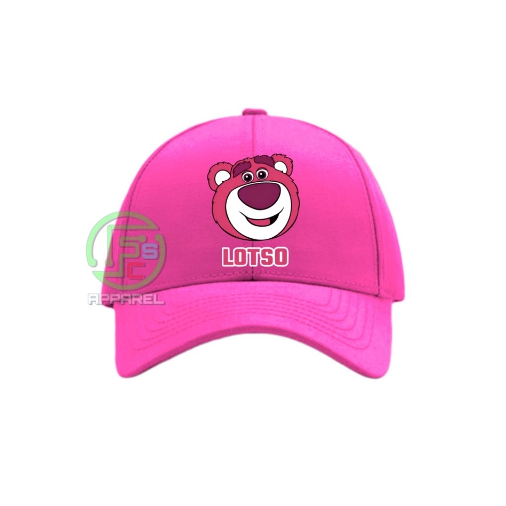 Children's Baseball Cap with Lotso Face Image, Unisex Screen Printed ...