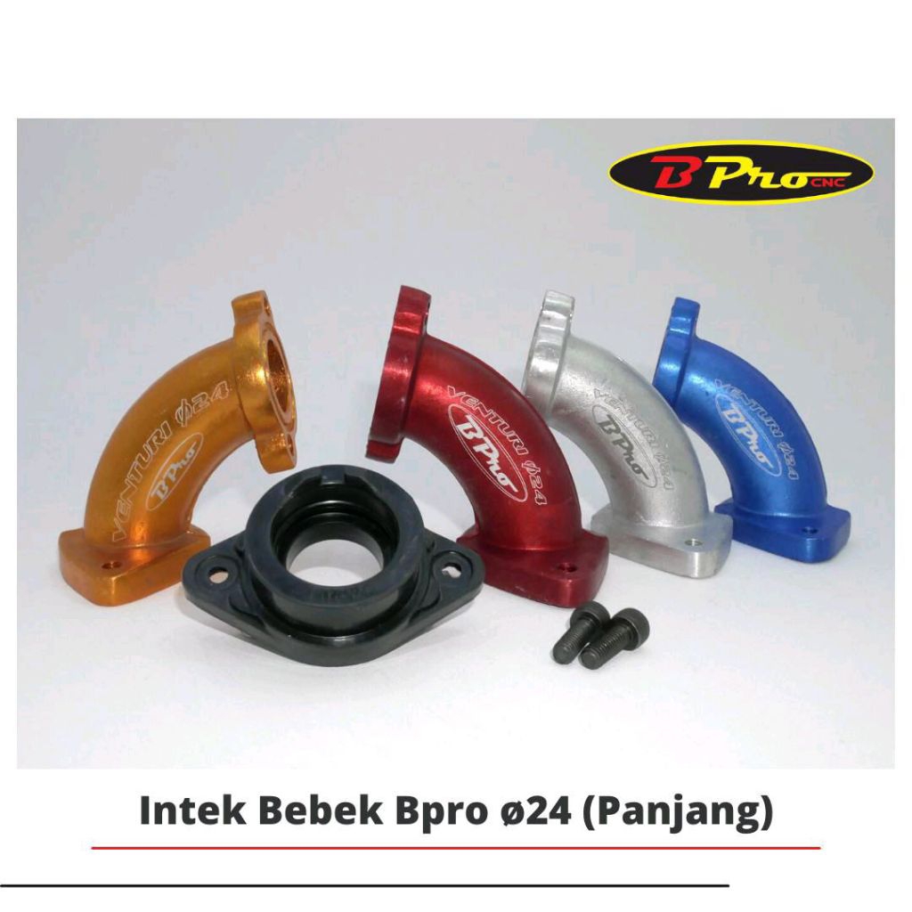 Intake Manifold Intek Bebek 24 28 Long Slanted BPro Racing | Shopee ...