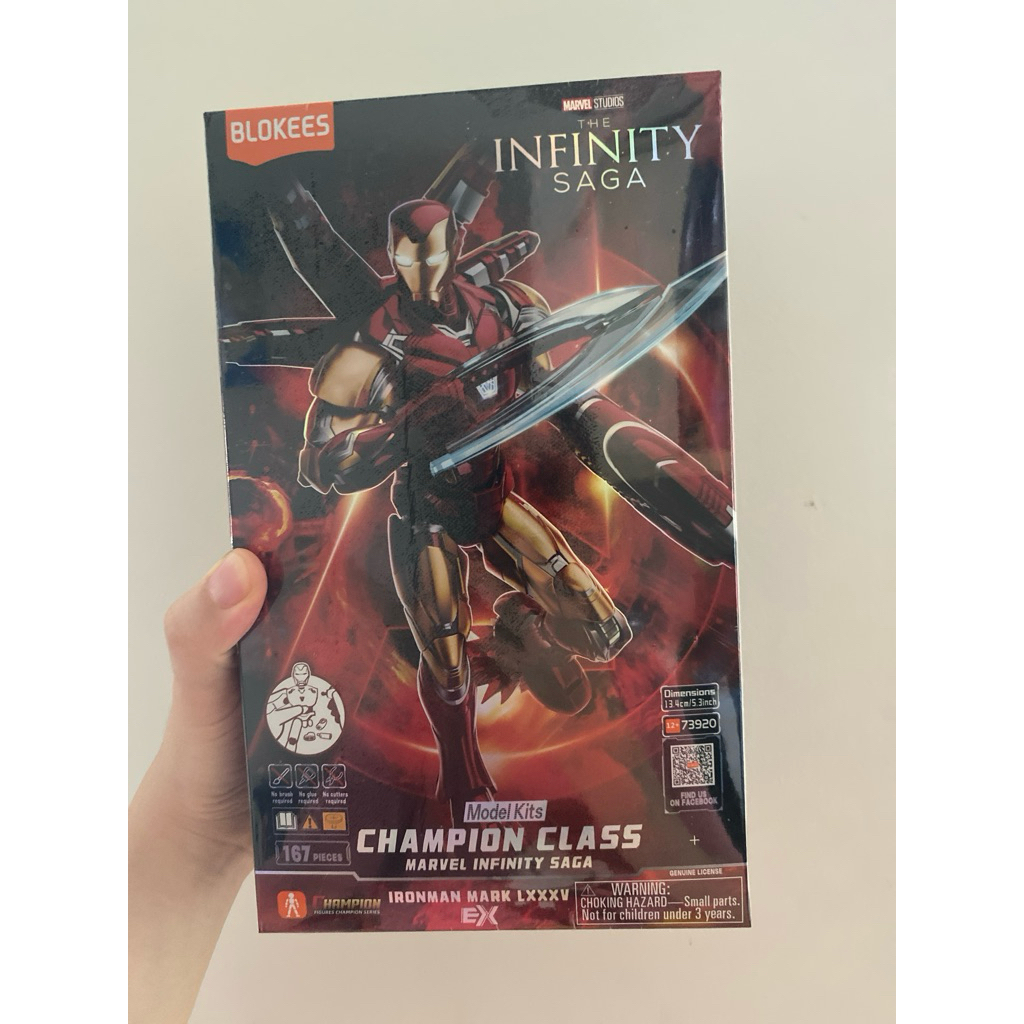 Marvel Infinity Saga Iron Man Mark LXXXV Action FigureBlokees | Shopee ...