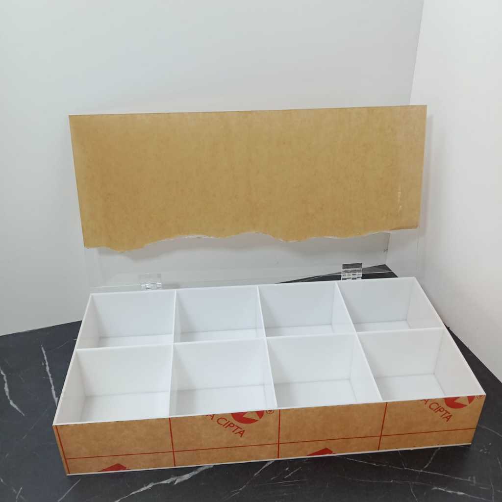 Acry Box 30 x 20 x 10 cm Seblak Topping with Acrylic Lid Multipurpose ...