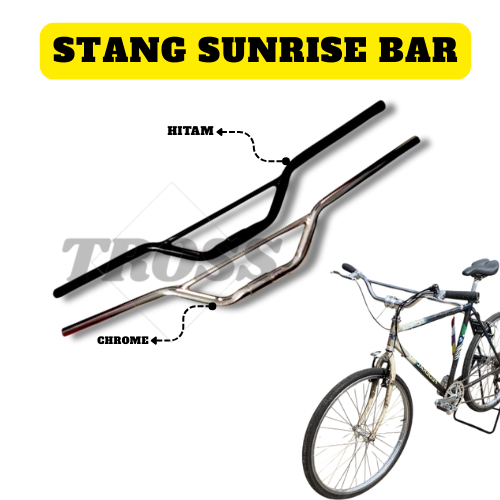 Sunrise Bar Handlebar Federal Black Commuter 25.4mm Sun Rise Handle Bar ...