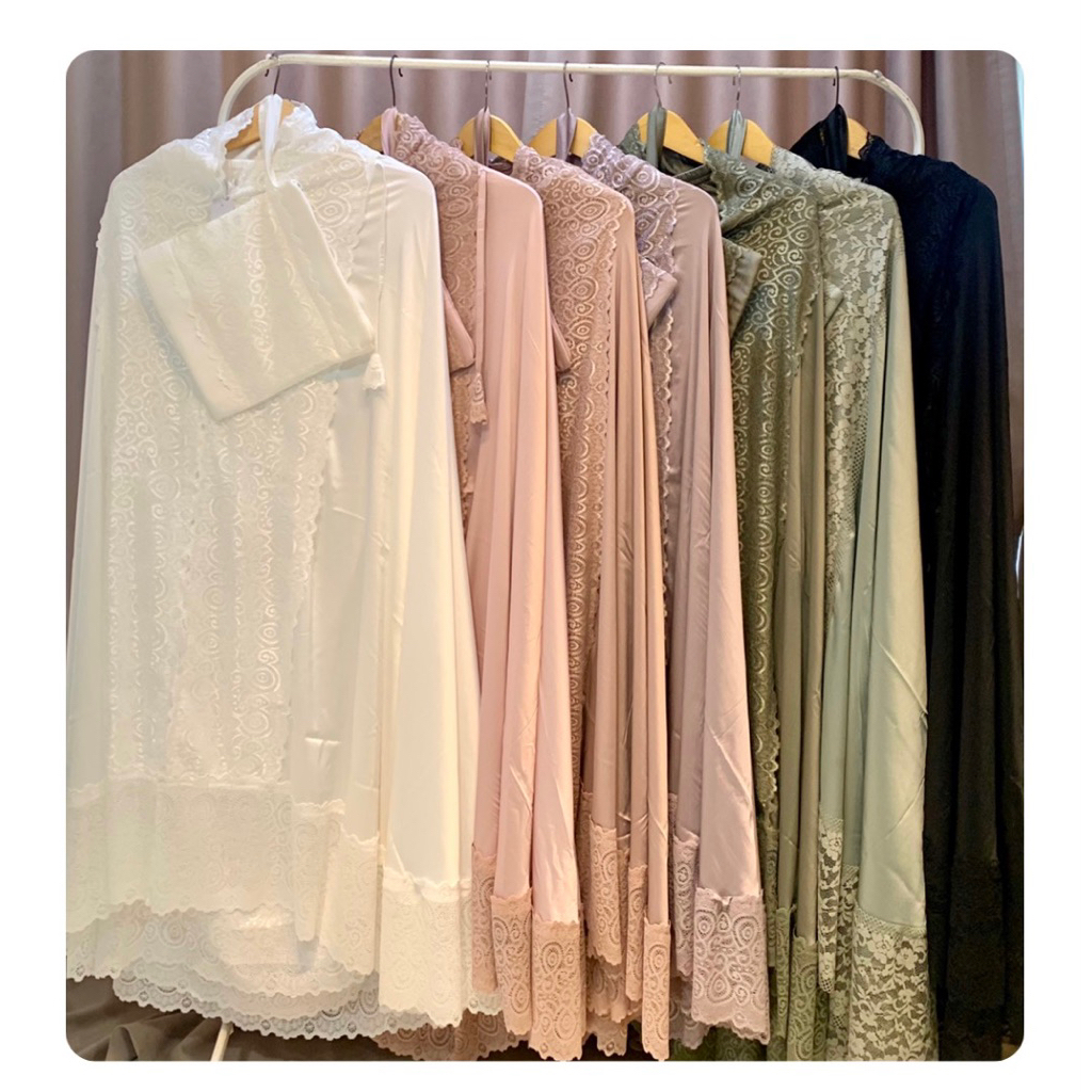 LB - Lace Silk Prayer Robe I Lace Silk Prayer Robe I Jumbo Adult Prayer ...