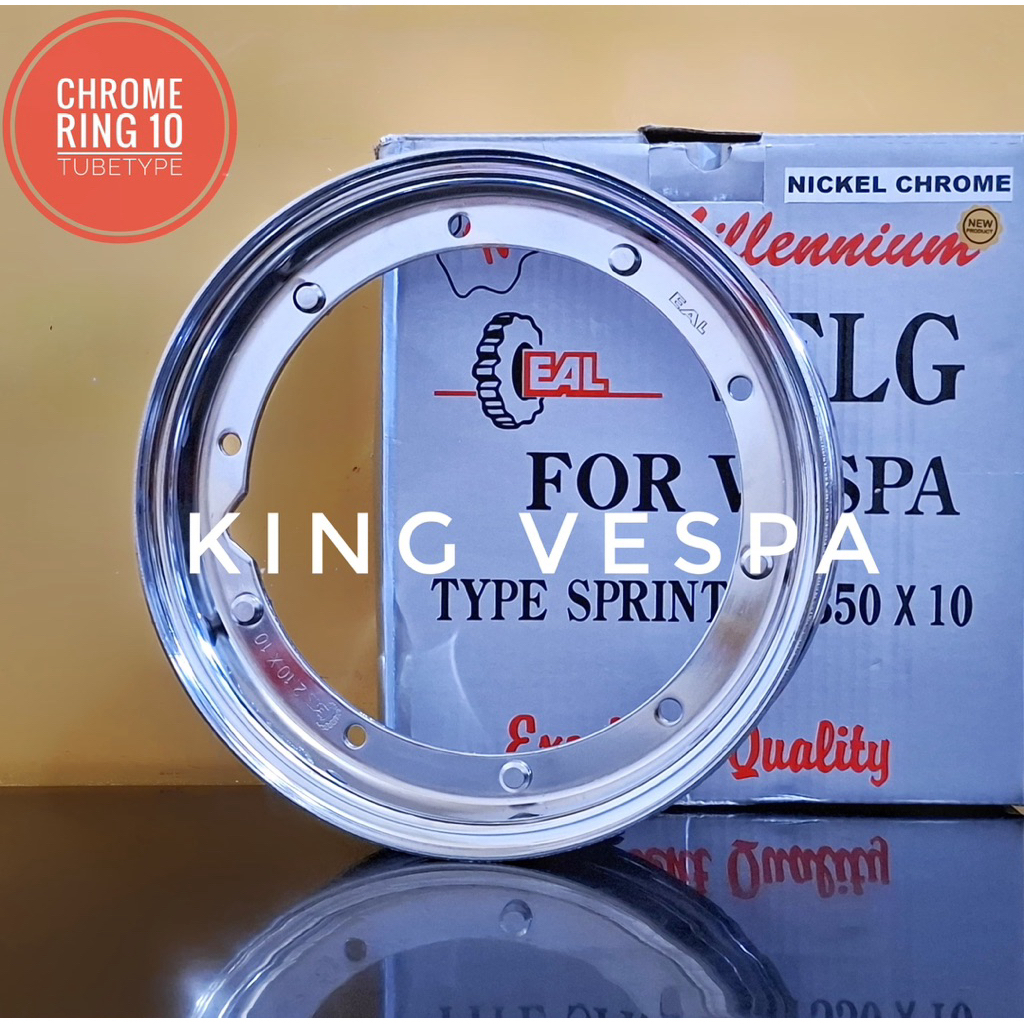 Vespa rims Ring 10 chrome EAL Vespa rims R10 iron krum sprint px excel ...