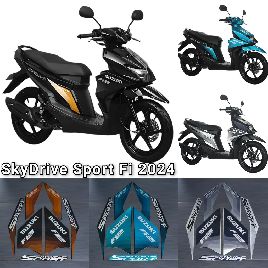 STANDARD MOTORCYCLE STRIPING STICKER LIST SUZUKI SKYDRIVE SPORT FI 2024 ...