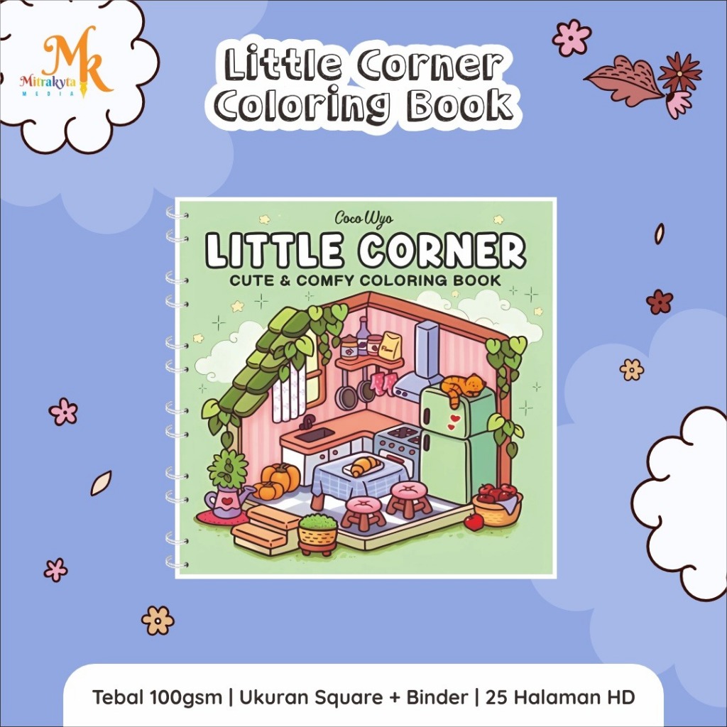 Coco Wyo Little Corner Coloring Book for Children, Teenagers, Adults ...