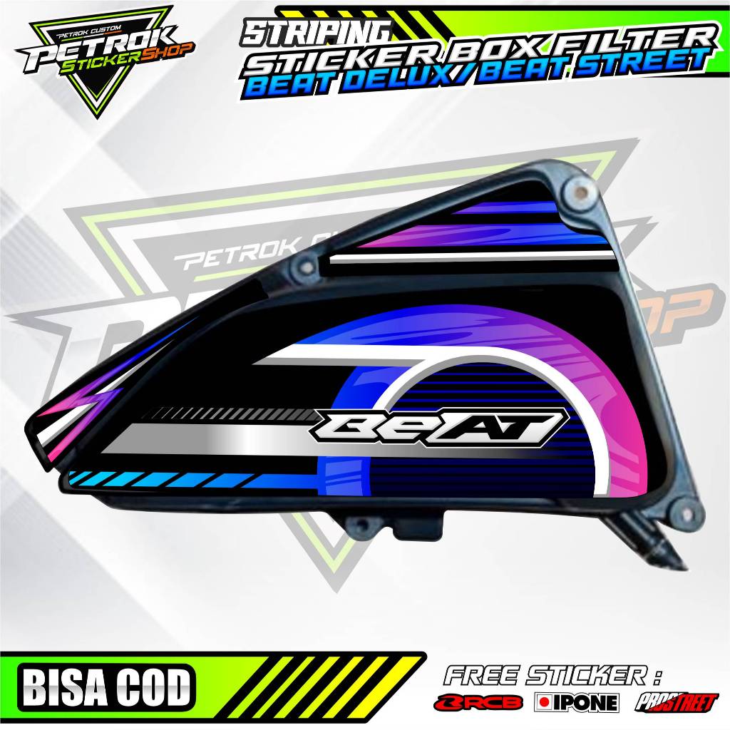 HONDA FILTER BOX PROTECTOR STRIPING BEAT deluxe - STREET HONDA ...