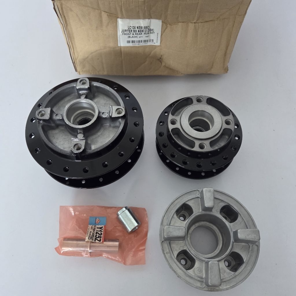 FRONT REAR DRUM SET SYS PNP MX NEW / MX DD / Y125 BLACK ORIGINAL ...
