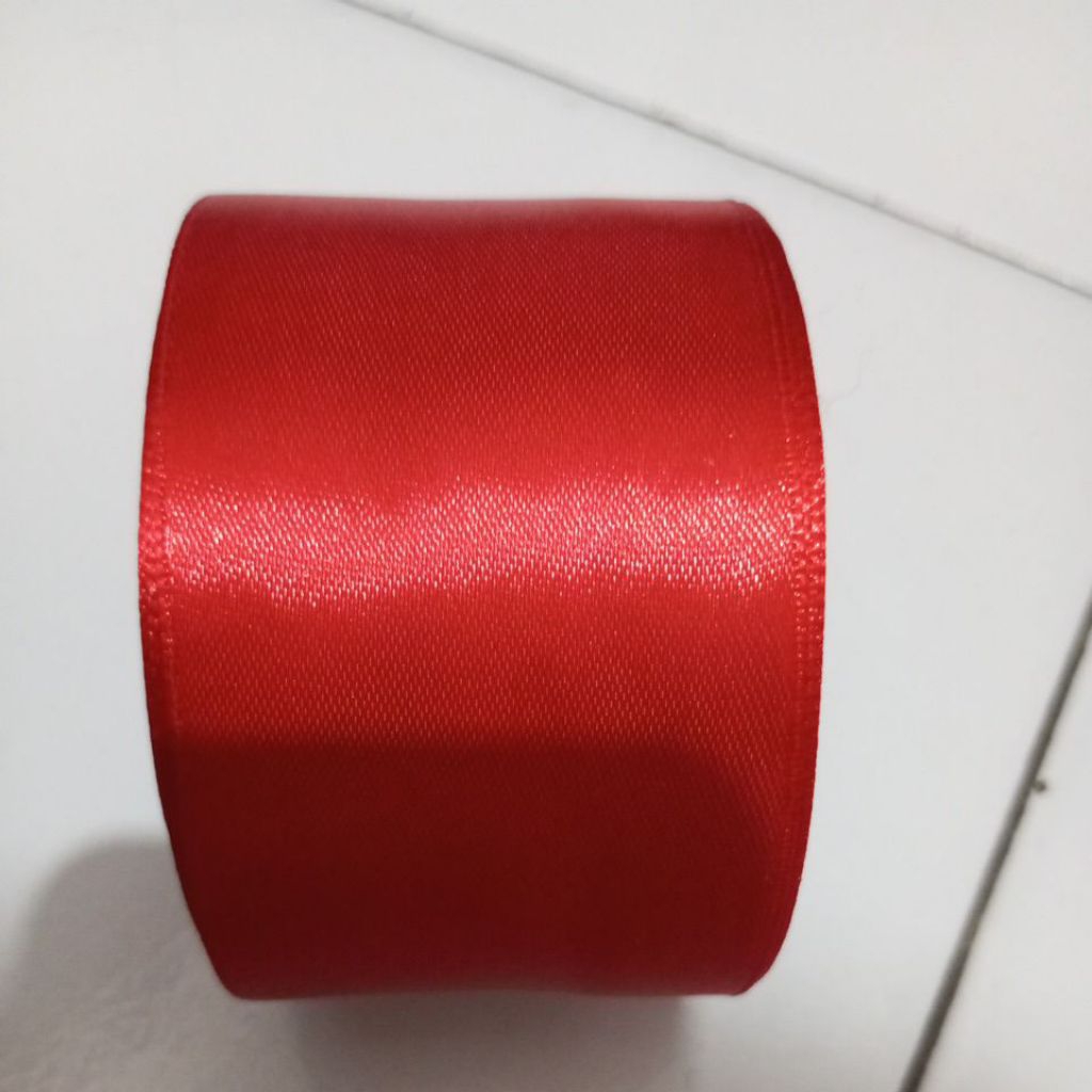 (Roll) 2 inch 5 cm satin ribbon | Shopee Philippines